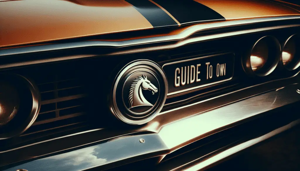 Beginners Guide To Owning A Ford Mustang: What You Need To Know